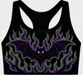 Rhinestone Bat Bra Top Adult