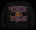 Rhinestone Trick Or Treat Crew neck Adult